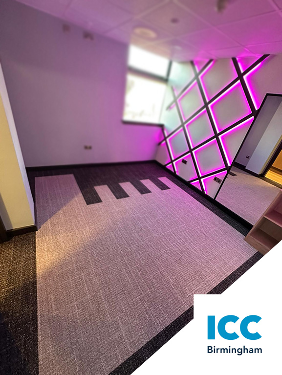 NewlayFloors's tweet photo. If you're VIP, you'll get to enjoy these fancy locker rooms at @ICC_Birmingham . Open Air Collection in 401 by @InterfaceInc , installed to form a Piano theme by the @NewlayFloors Team.  #ContractFlooring #CommercialCarpetTiles https://t.co/jRAhW7HzPq