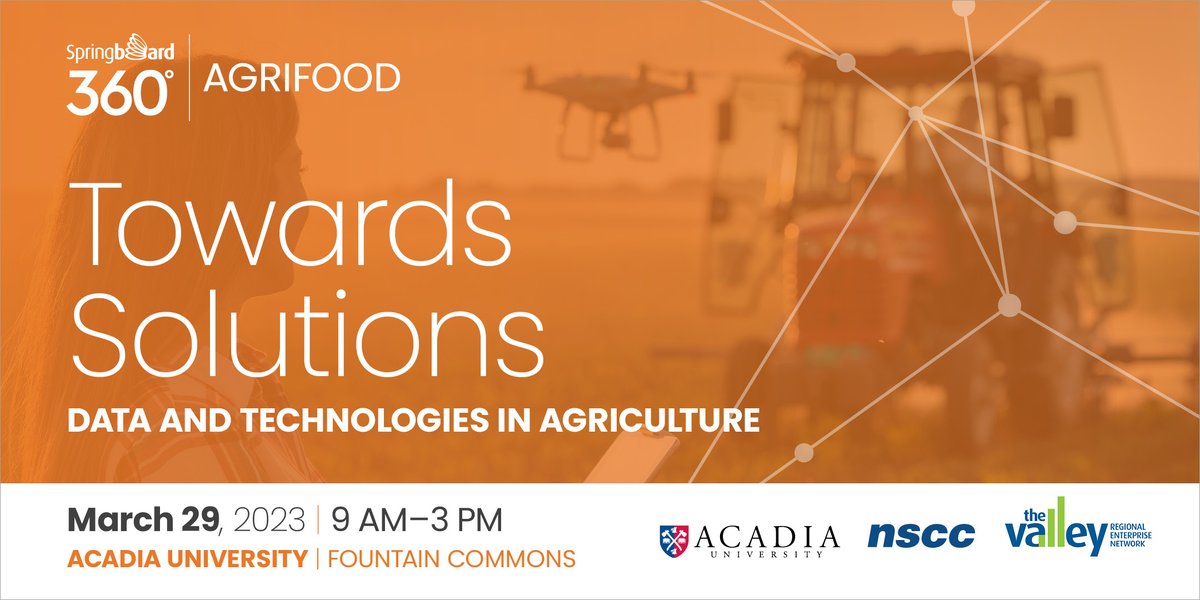 SBAtlantic's tweet image. #foodprocessors, #foodproducers, #agdisrupters, #aginnovators, #agresearchers #SpringboardAtlantic is sponsoring this event, alongside some great #SB partners @AcadiaICE, @NSCCResearch, and our friends @ValleyREN. Event RSVP:  lnkd.in/ePfQp8_T
