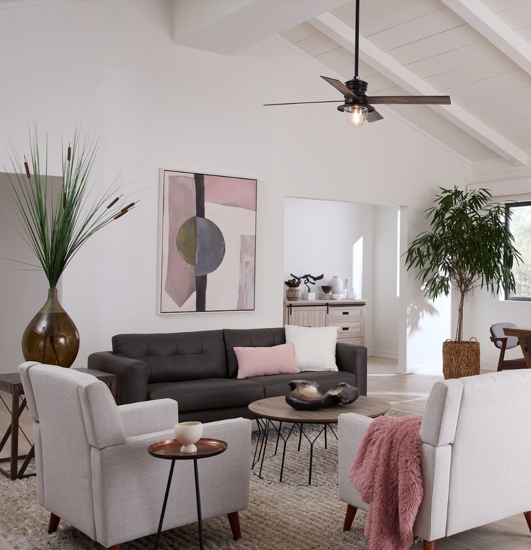 ProgressLtg's tweet photo. Romance is in the air! Shades of pink, warm wooden tones and lovely soft illumination create the ambiance you desire. Our Gillen ceiling fan has a vintage design showcasing an aged metal patina finish and a dimmable light to add to the cozy atmosphere. 
https://t.co/gp5Lo8jEMf https://t.co/aBCk6Gs1Wm