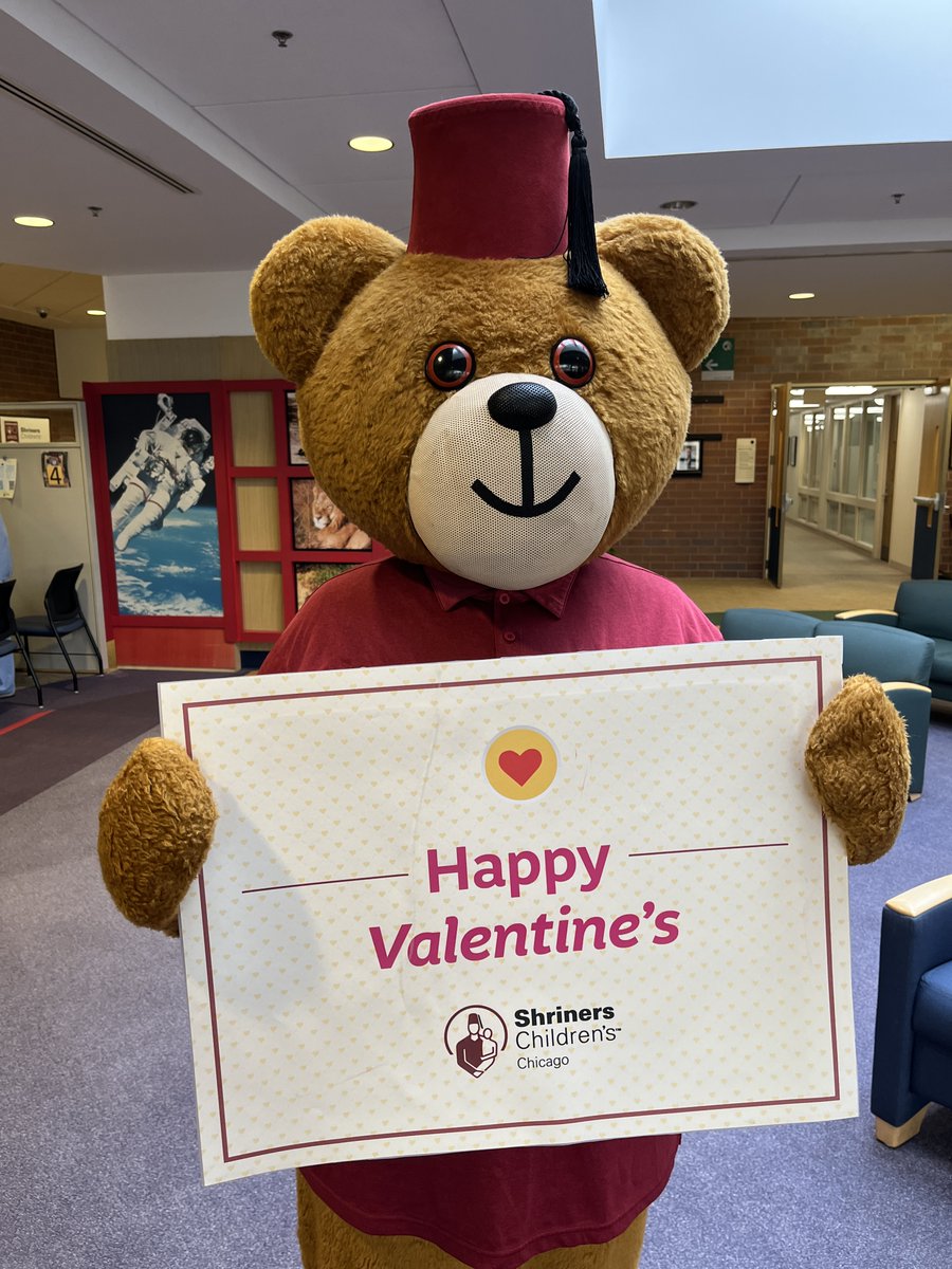 Shriners Children's Chicago on Twitter "Fezzy, our mascot bear, has a