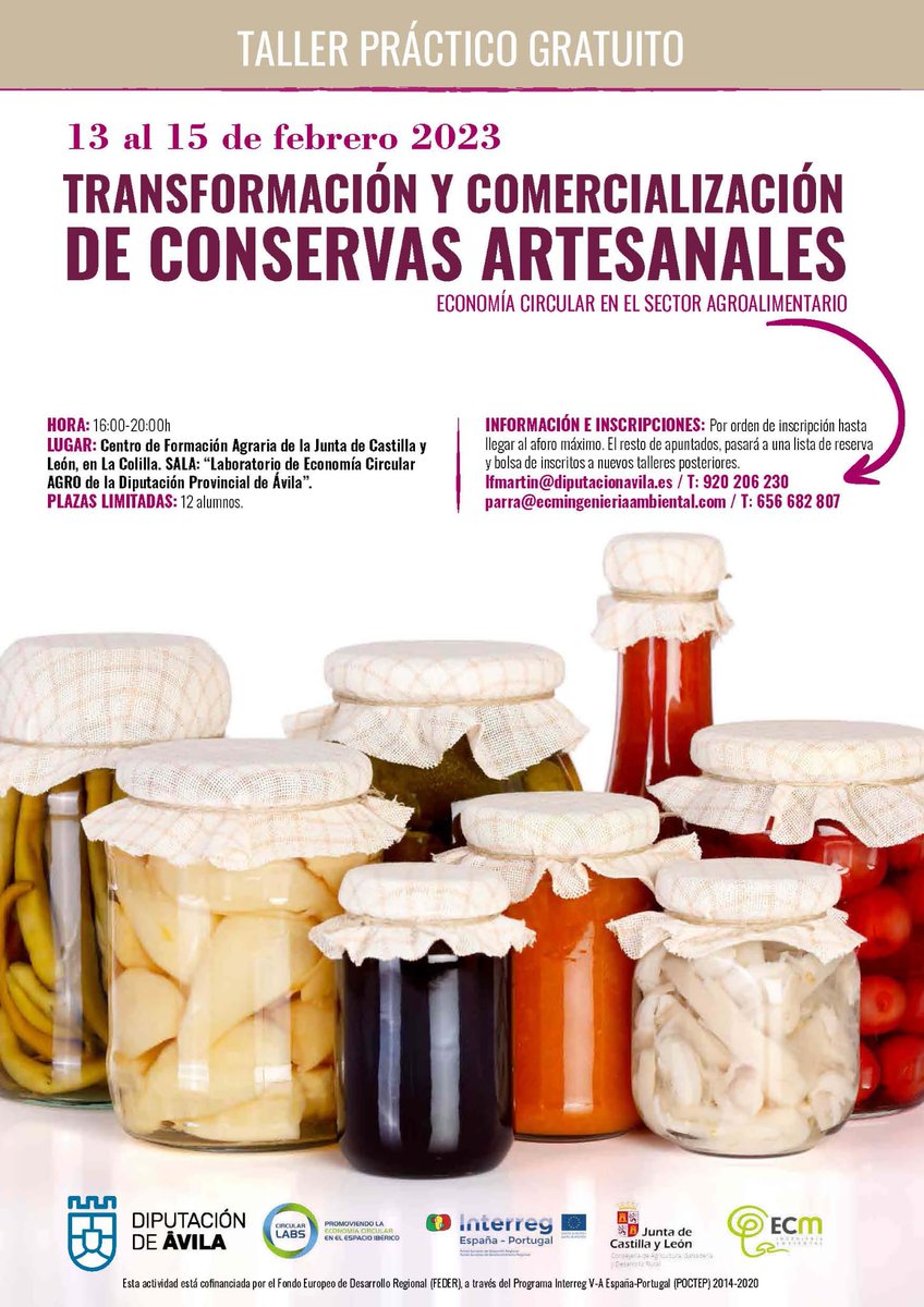 A por la segunda jornada del taller de conservas artesanas, gracias a #diputacióndeAvila