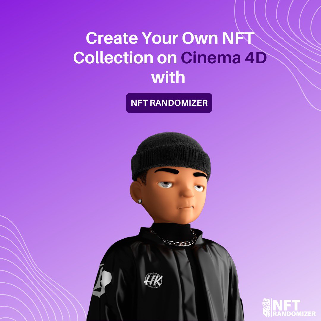 YOLT3D's tweet photo. Are you a Cinema4D user? It's time to create your NFT collection 👾

#nft #cinema4d #nftrandomizer https://t.co/gWh2I68FG9