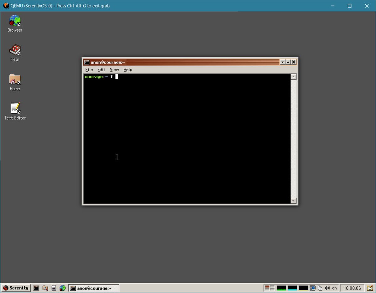 pmig96's tweet image. Finally got #SerenityOS up and running on WSL2. Porting #PumpkinOS for it should be an interesting exercise.