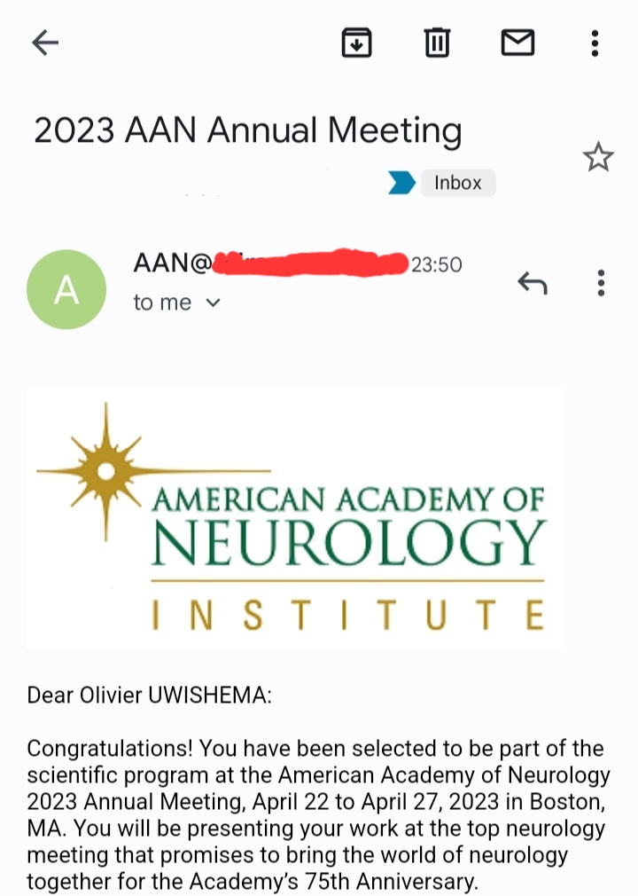 Let's meet up in Boston, MA, USA! Many thanks to The American Academy of Neurology for selecting me to present my work at the world's largest & top scientific Neurology meeting!

See you in Boston! #AANAM #NeurologyProud  #OliHealthMagazineOrganization #scicomm #MedTwitter #PhD