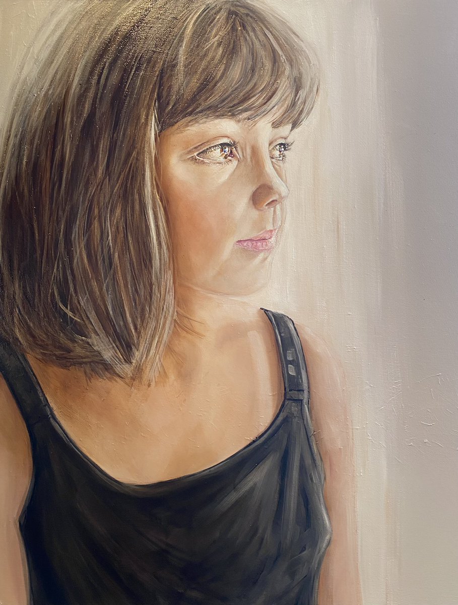 ARTSamantha's tweet image. Oil portrait, I’m open for commissions! #portraitart #portraits #art #artbuyer #commissionsopen #painting