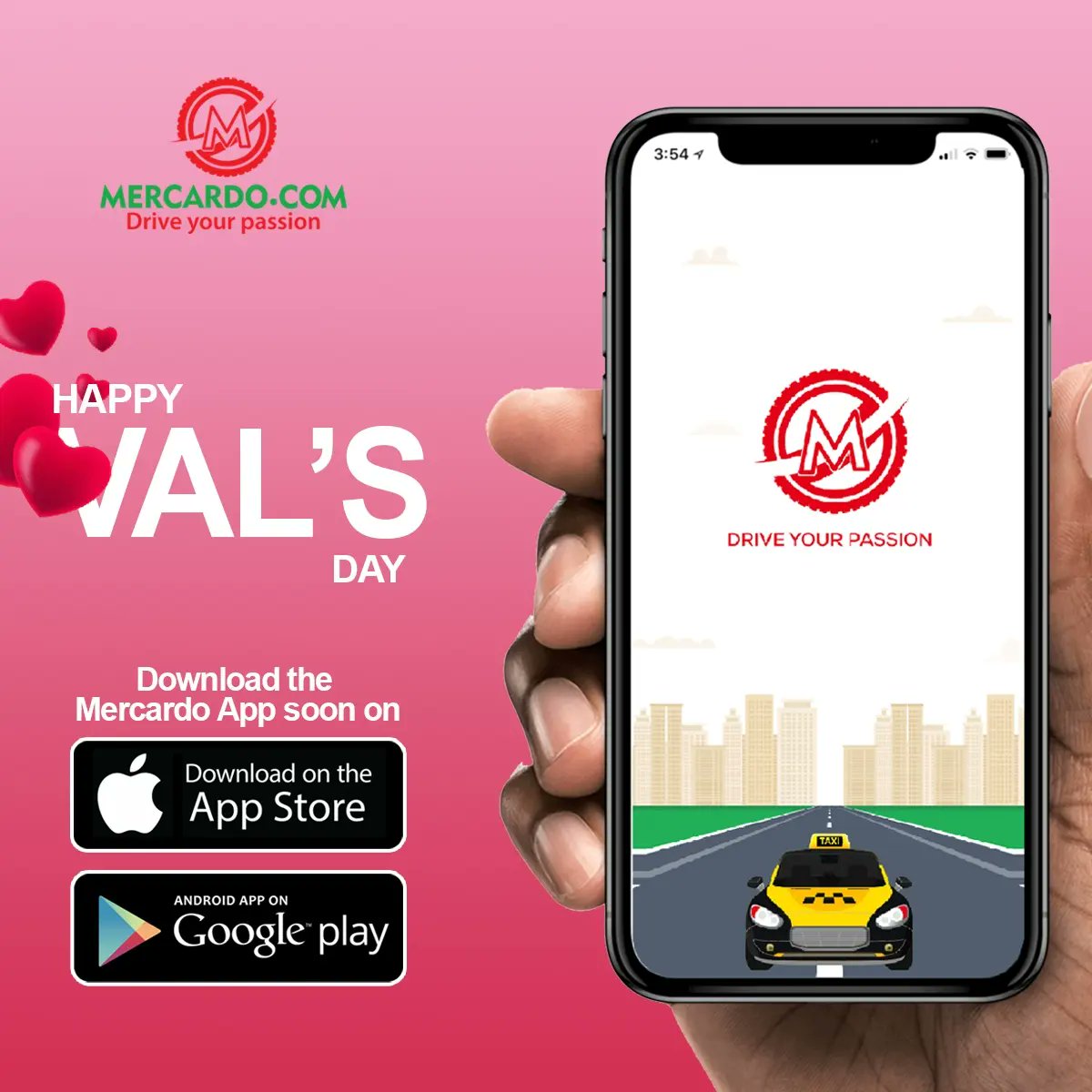 Love is beautiful when you share in the dreams other parties. We share in every moment you celebrate. 
#happyvalentinesday 
#loveintheair 
#lover 
.
.
.
.
.Still stay with us, @mercardotaxi @MERCARDOAUTOS 
Anticipate our App soon.