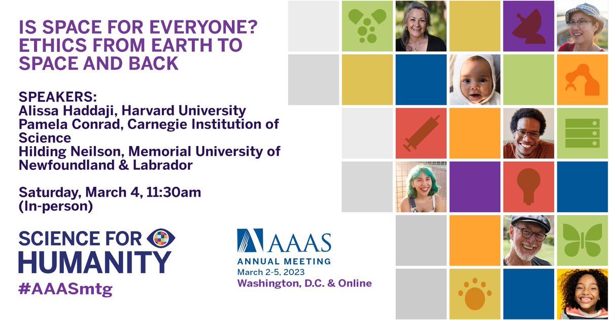 AAAS_DoSER's tweet photo. Who has the right to explore and settle in space?
Join us for a conversation about #space, #IndigenousMethodologies, #ethics & #exploration, with @AlissaJHaddaji, #PamelaConrad of @CarnegieScience, & Hilding Neilson (@Astrojipjawej).
Register here: https://t.co/EsW3MjntE8 https://t.co/YbUYsjmkTF