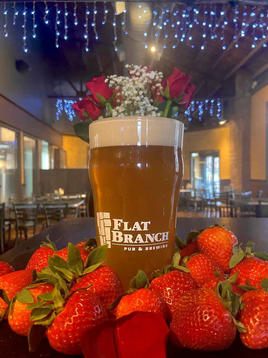 Strawberry Wheat on tap today! 

We use only real strawberry juice for this Valentine’s treat! Light &amp; smooth with big flavor. Grab a growler, this one will go fast! 4.8% ABV 10 IBU
