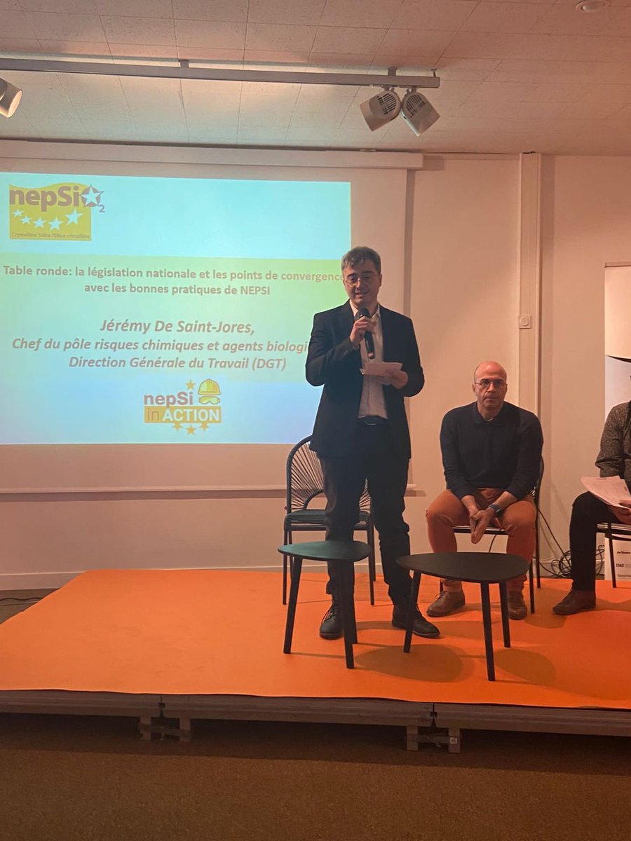 The 1st seminar of #NEPSIinAction just ended. In the coming months, #NEPSI will travel across Europe to promote good practices when dealing with crystalline silica at the workplace.

We thank <a href="/SGEOLFRANCE/">SGF</a>  for hosting the event, the team organising it, and all the speakers.