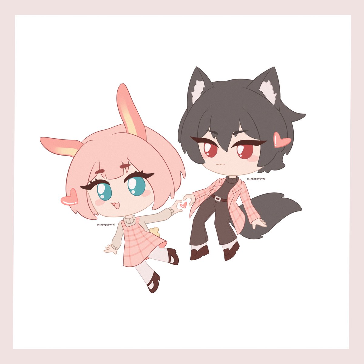 MinsocksVT's tweet photo. 🍓🐰 x 🍃🐺
【 #minnieILLUST | #minsocksART #ryoruart #vtuber】 https://t.co/3WaT6EXEPJ