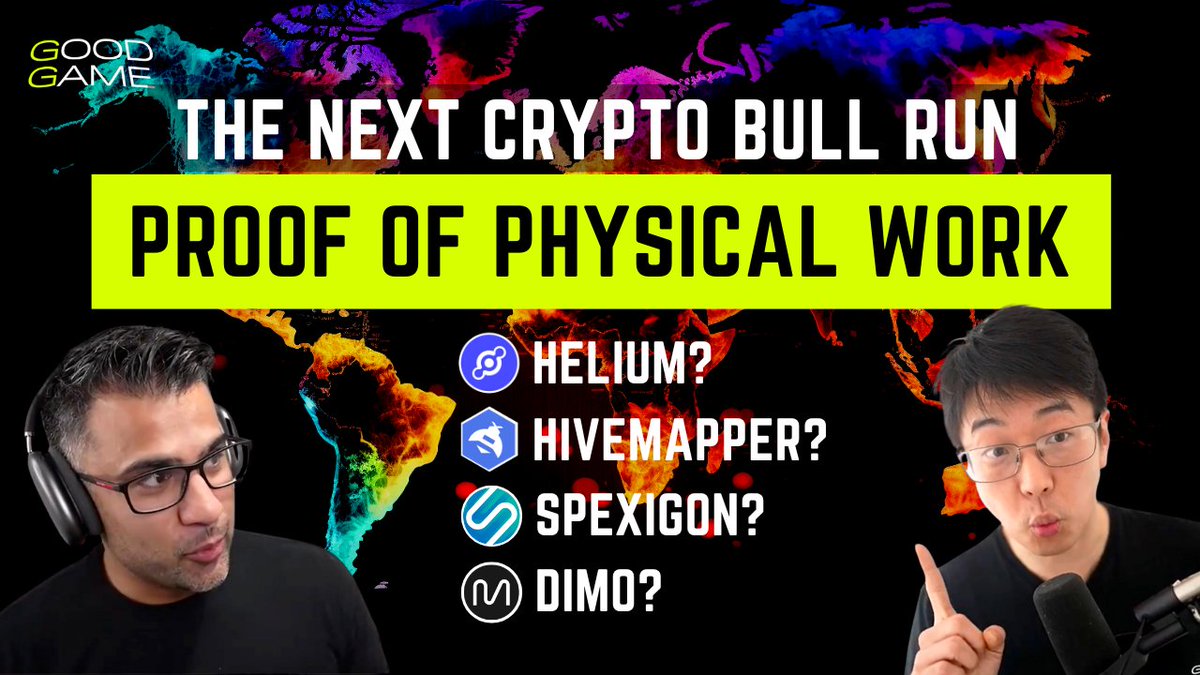 E11: Proof of Physical Work: The Next Crypto Bull Run

Not Web3 gaming. Not social networks.

Find out why PoPW networks like <a href="/helium/">Helium🎈</a> <a href="/Hivemapper/">Hivemapper</a> <a href="/spexigon/">Spexi</a> <a href="/DIMO_Network/">DIMO</a> could trigger...

The next Crypto Bull Run.

📺: bit.ly/3jUqkPb
🔊: bit.ly/3I2e1bl