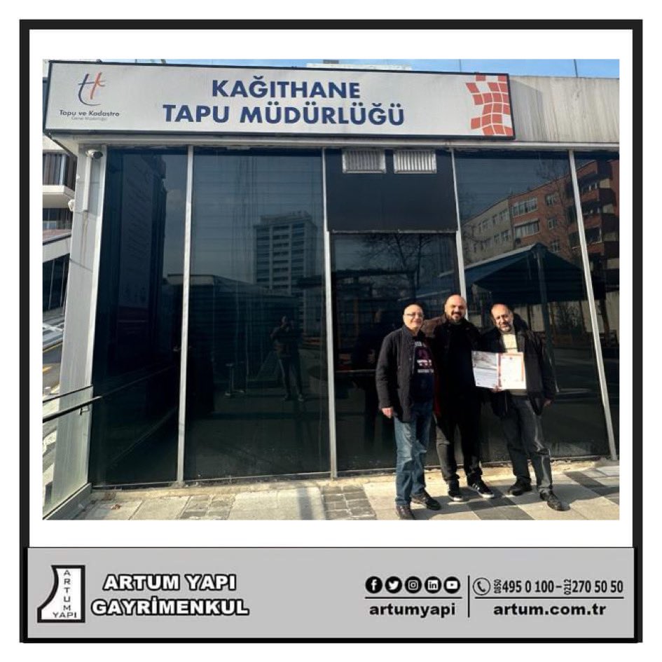 Abdullah bey ve Ramazan beye hayırlı olsun.. #artumemlak #artumgayrimenkul #çeliktepe #4levent #kağıthane #tapukadastro #kağıthanetapu #emlak #gayrimenkul #satış #satılık #hayırlıolsun #emlakçı #realestate #emniyetevler #sahibindencom #hepsiemlak #4leventemlak #çeliktepeemlak