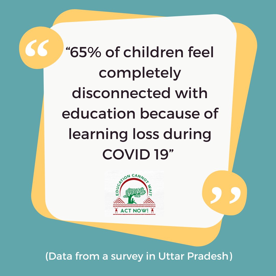 Education is the foundation for a better life.

Get children back into school!!
Design learning recovery programmes suited to their needs!!
@EduMinOfIndia
 
@12_baje
 
@StateGovernment
 
@corporation

#learningrecovery #bridgethegap #mochatashali #learningloss