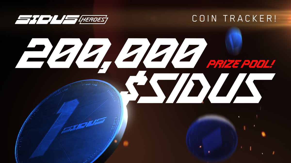Coin Tracker! 200,000 $SIDUS Prize Pool!
-Gleam → bit.ly/3lDpmXR
-Find all the coins
-💕&amp; RT
-@ the official Twitter сoins you find
-@ 3 friends!
-Use #cointracker
 
72 hs! Our goal to make $370 to a $185,000 treasure!
#Gleam #Giveaway #contest #Airdrop #AirdropCrypto
