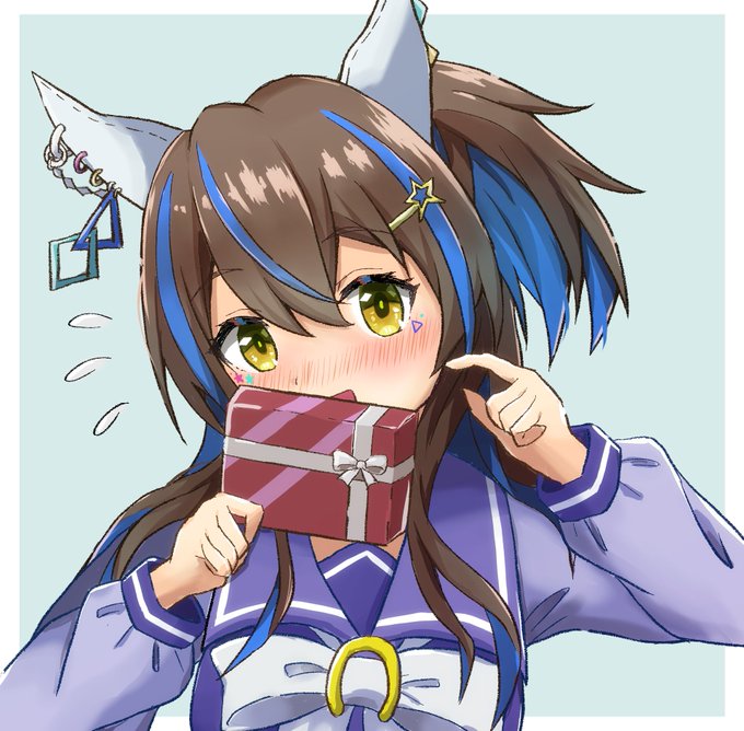 ちょっと乙女で恥ずかしがっているバレンタインヘリオス#ウマ娘 #ダイタクヘリオス 