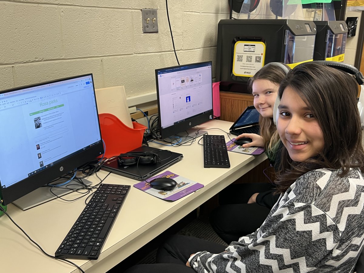 CassvilleSchool's tweet photo. Mrs. Brisco's students have spent some time this month honoring Black History Month while learning to use Google Workspace.

Students select a person or topic to research then compile the information by creating a media page featuring charts &amp; graphs displaying their findings. https://t.co/BmNqF6y4cF