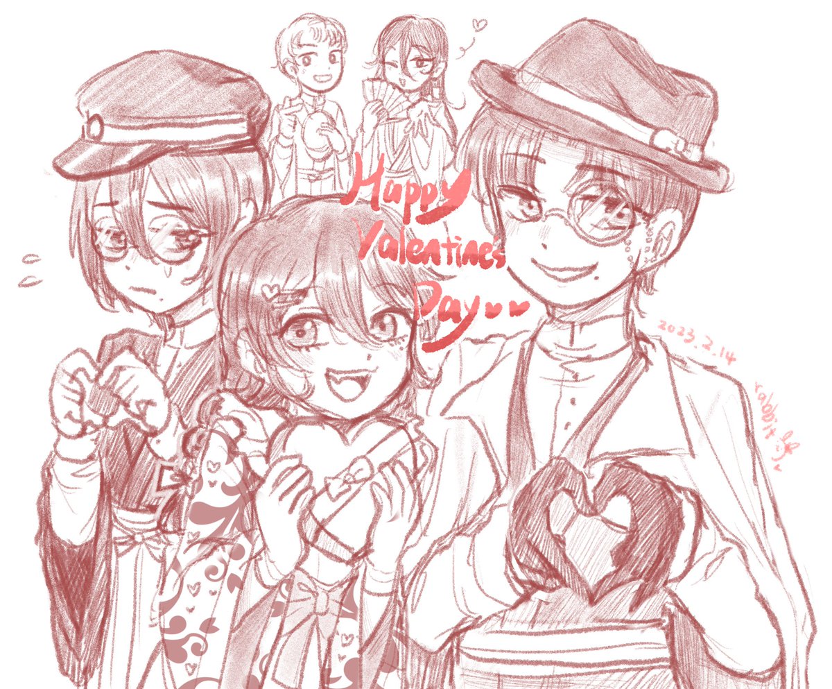 applerabbit1020's tweet photo. Happy Valentine's Day~~💗💗💗
#doodles #trpgoc #originalcharacterart #HappyValentinesDay https://t.co/GfpX3HkSXg