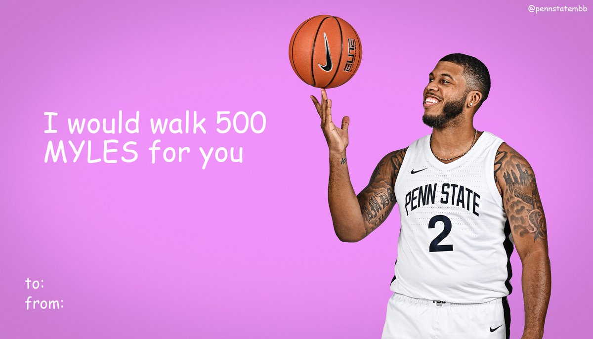 PennStateMBB's tweet photo. We've got your Valentines Day plans covered tonight 🫶🦁

#WeAre https://t.co/cJv5PiqHiH