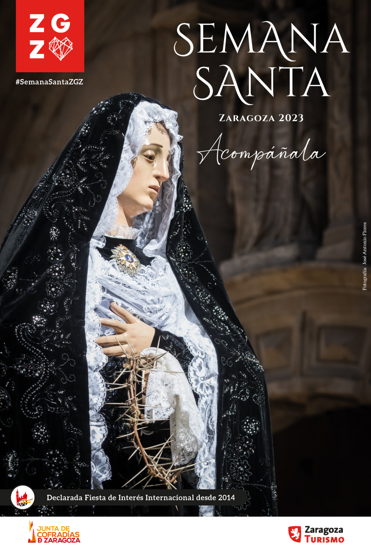 Presentamos el cartel de la Semana Santa Zaragoza 2023, protagonizado por la Virgen de la Soledad de la Congregación de Esclavas de María Santísima de los Dolores. Foto de José Antonio Flores.
<a href="/zaragoza_es/">AyuntamientoZaragoza</a> <a href="/ZaragozaTurismo/">Zaragoza Turismo</a> #SemanaSantaZgz