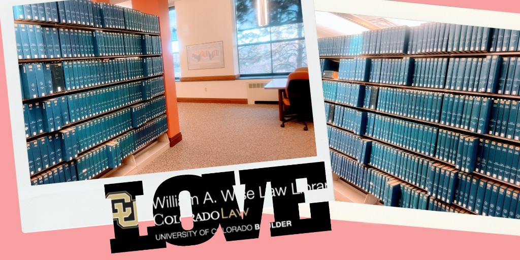 wiselawlibrary's tweet photo. ❤️ The love is in the books! Look at our Federal collection on the first floor of the Wise Law Library! Or find the electronic version of the Federal Register in HeinOnline at https://t.co/kcemr9Batp
#coloradolaw #lawlibrary #ColoradoLawLibrary #federalregister #lovebooks https://t.co/PBm3LApfNL