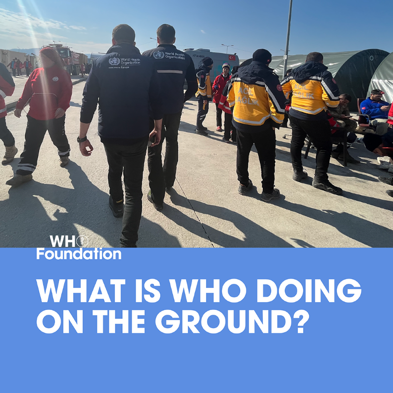 WHOFoundation's tweet photo. .@WHO has a long-term presence in both Türkiye and the Syrian Arab Republic which enabled it to respond immediately after the earthquakes last week.
Find out how to support WHO lifesaving response to earthquakes ➡️ https://t.co/2Na4taVAms
#HelpForTurkiye #HelpForSyria