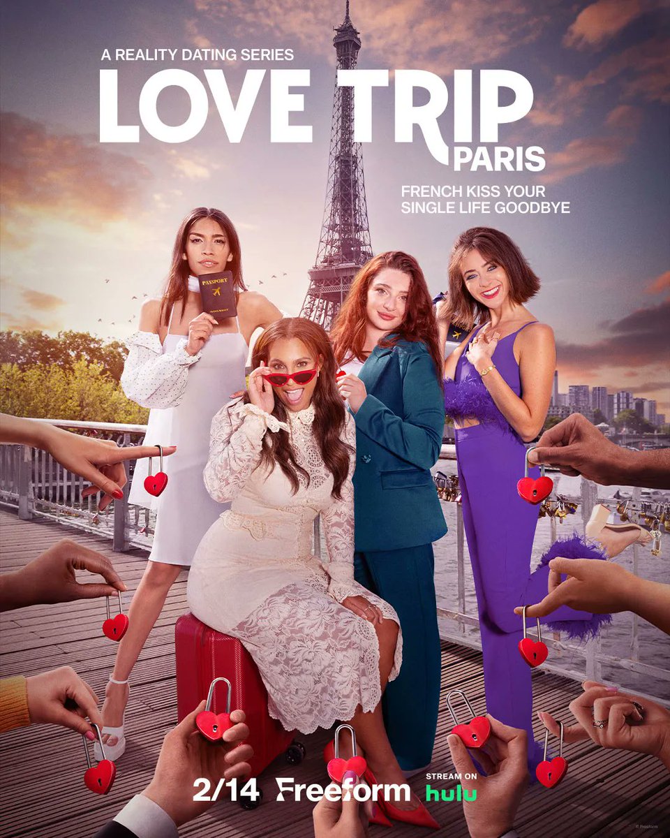 TVTango's tweet photo. 🌟Watch tonight @FreeformTV 9pm Series Premiere  LOVE TRIP: PARIS #LoveTripParis @lovetrip w/ @LacyHartselle  #RoseZillaBa #JosielynAguilera #CarolineRenner  About https://t.co/tF0BMrtlVt https://t.co/eiQqAkxagn