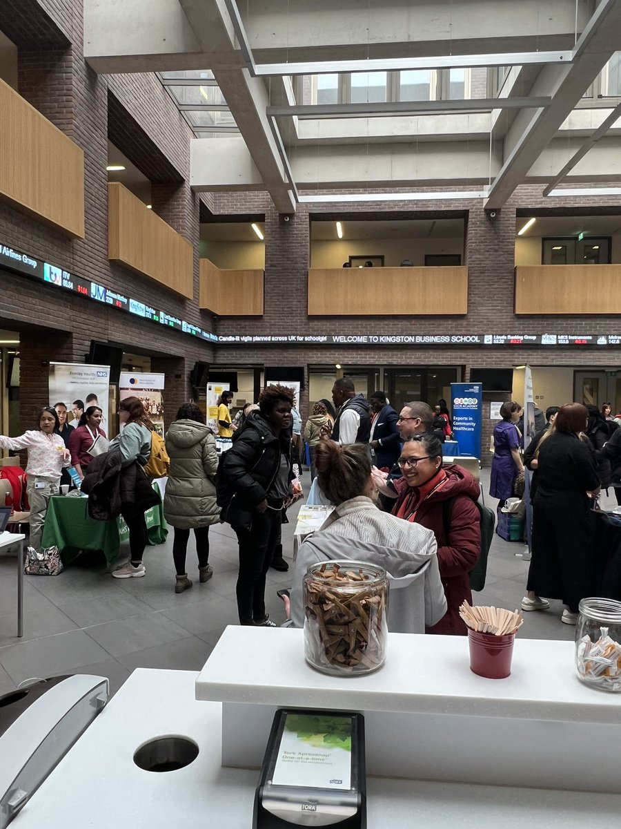 Some pictures from the employability fair today at <a href="/NursingKingston/">Kingston University Nursing 💙</a>. Hope all the students were able to talk with as many prospective employers. Well done to the team