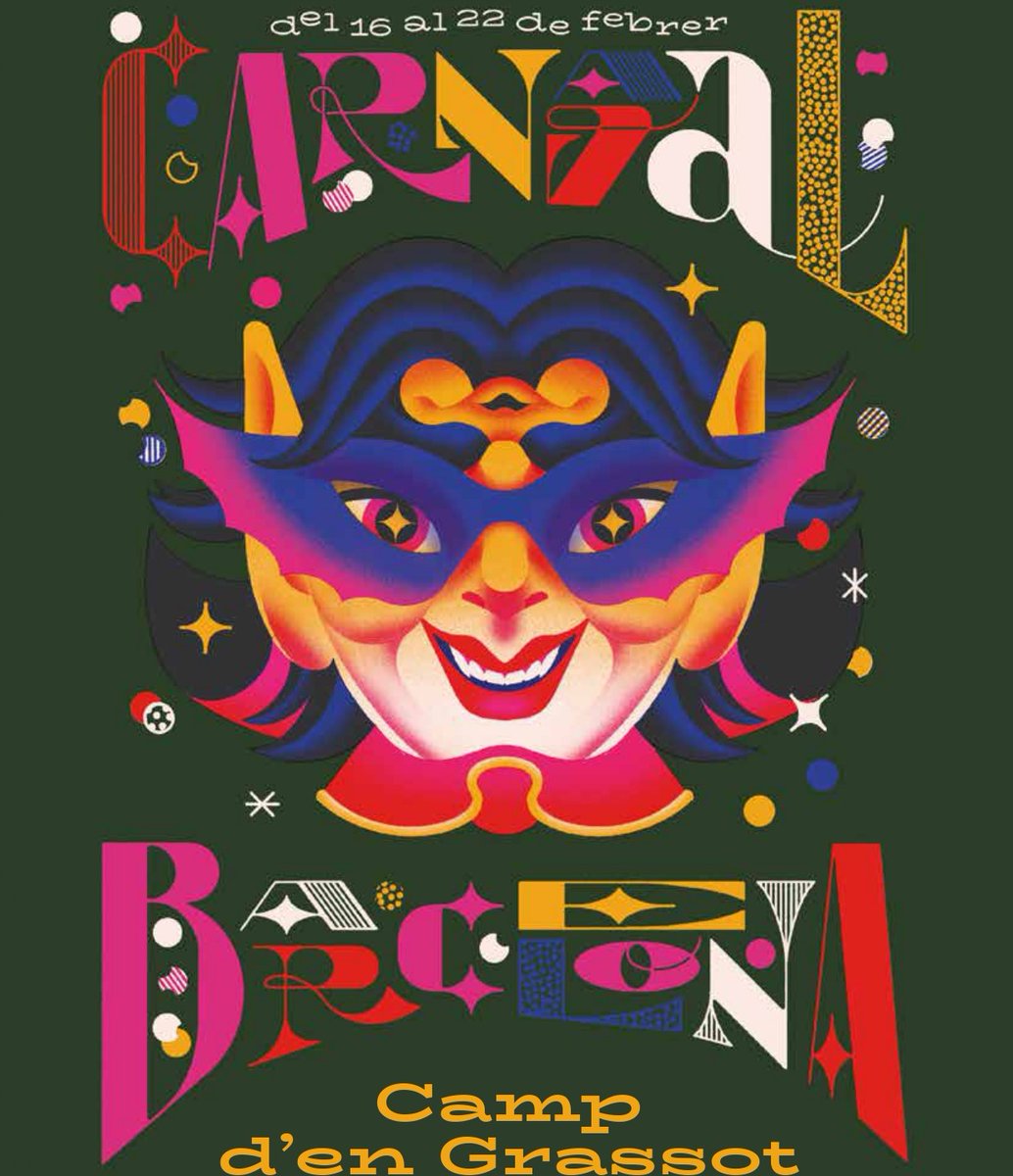 Hola famílies! Ens veiem aquest dissabte a la rua de carnaval del barri. A les 17h al @CCLaSedeta! 🥳🎭🎨