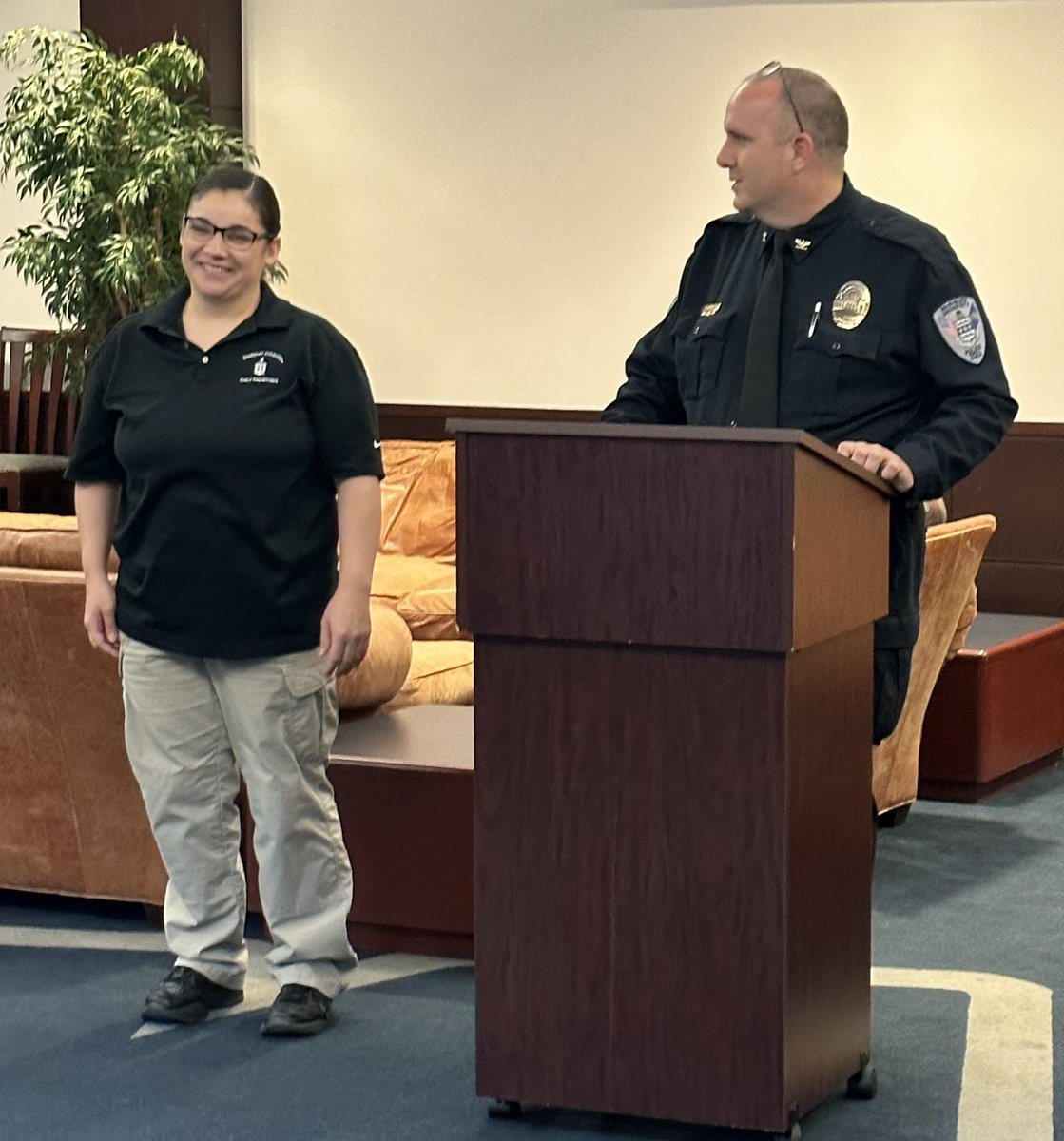Washburn University Police would like to congratulate Jessica Foxhoven on recently being promoted to the position of Communications Supervisor.  Our Communications center is a 24hr operation and is here to assist the Washburn community in many ways.
