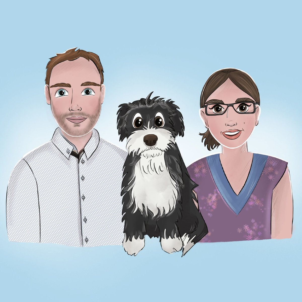 Happy Valentine’s everyone! 🥰 I was lucky enough to put together this lovely couples portrait with their gorgeous doggy especially for valentines ❤️💕💓💗