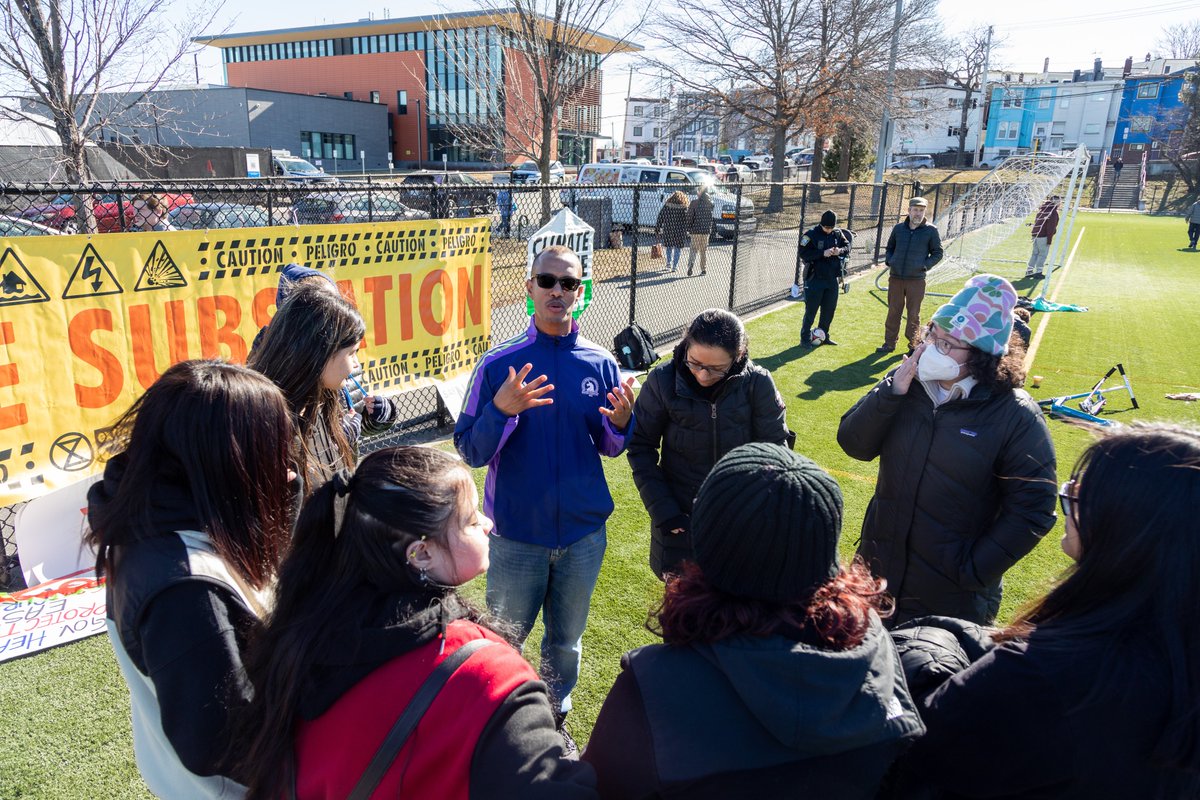 GreenRootsEJ's tweet photo. Our Eastie family joined GreenRoots at American Legion Playground (right across the Eversource substation site) for WinterFest on Sat!

The #NoEastieSubstation fight has always been about community &amp; it continues until we transform the way we site dangerous infrastructure in MA. https://t.co/HBw4q2Ky5S