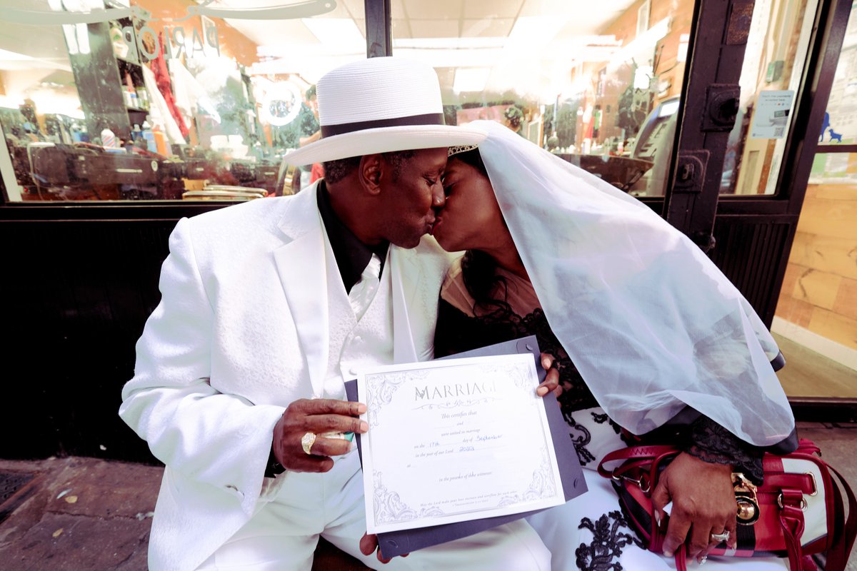 buddhanfl's tweet photo. OG saw me shooting around my block in Bedstuy . He told me he was getting married for the first time at 62 and wanted me to capture it cause he could tell I knew what I was doing. 
heres a few of the shots , the rest will be on display at my private show at the end of the month. https://t.co/tlCaH46WSm