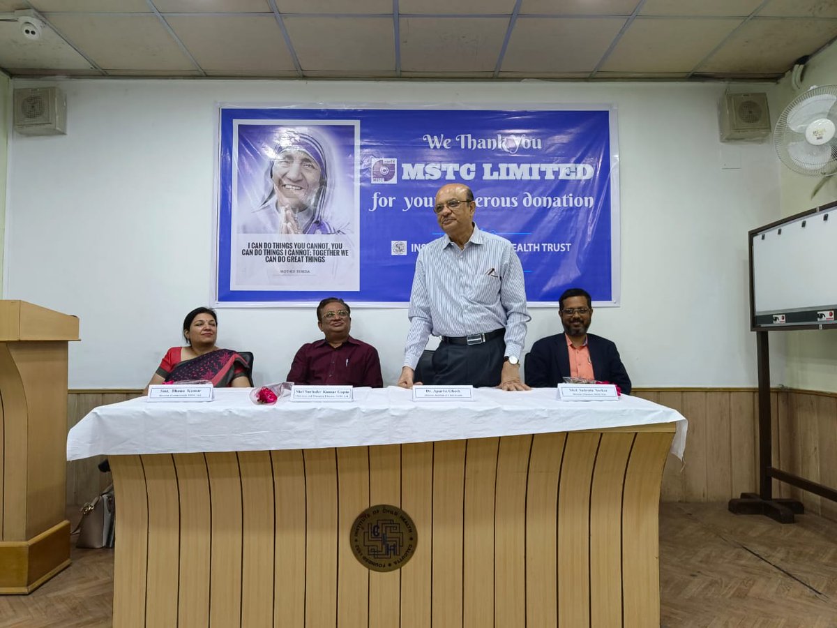 mstcindia's tweet image. As its CSR initiative, MSTC donates six latest medical equipment to Institute of Child Health at Kolkata, a charitable hospital for underprivileged children, towards up-gradation of their medical facilities. The equipment will enable early detection of disease at a nominal cost.