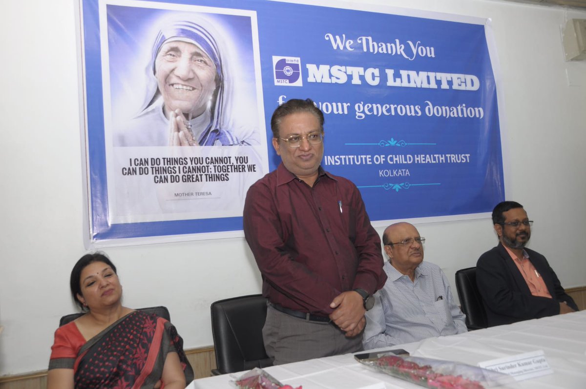 mstcindia's tweet image. As its CSR initiative, MSTC donates six latest medical equipment to Institute of Child Health at Kolkata, a charitable hospital for underprivileged children, towards up-gradation of their medical facilities. The equipment will enable early detection of disease at a nominal cost.