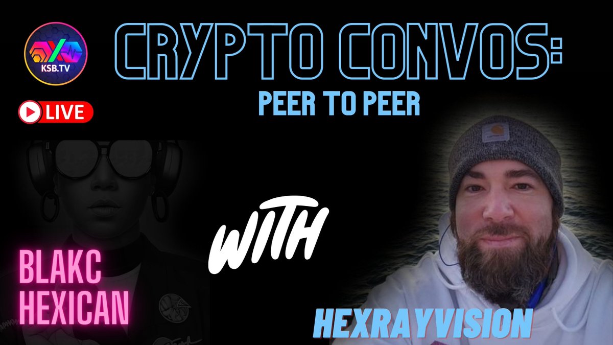 justbeingBlaKc's tweet photo. Today we'll be catching up with  @HEXrayVision  and discussing  peer to peer crypto transactions. 

Join us at 3pm EST/ 12 PM PST 

https://t.co/sjFvf8ZXvQ https://t.co/W3fHKNQYcS