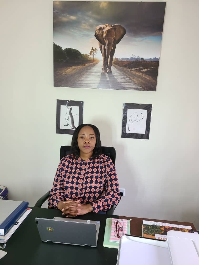 yvonne_gurira's tweet photo. Me in my office ⁦⁦@AnimalAttorney⁩ . The lovely paintings were painted by Professor ⁦@russmead⁩. Every-time I look up, I remember my calling. To advocate for animals. Thank you Professor for all the good work you do to protect improve the lives of animals! https://t.co/2K5JzCGcTa
