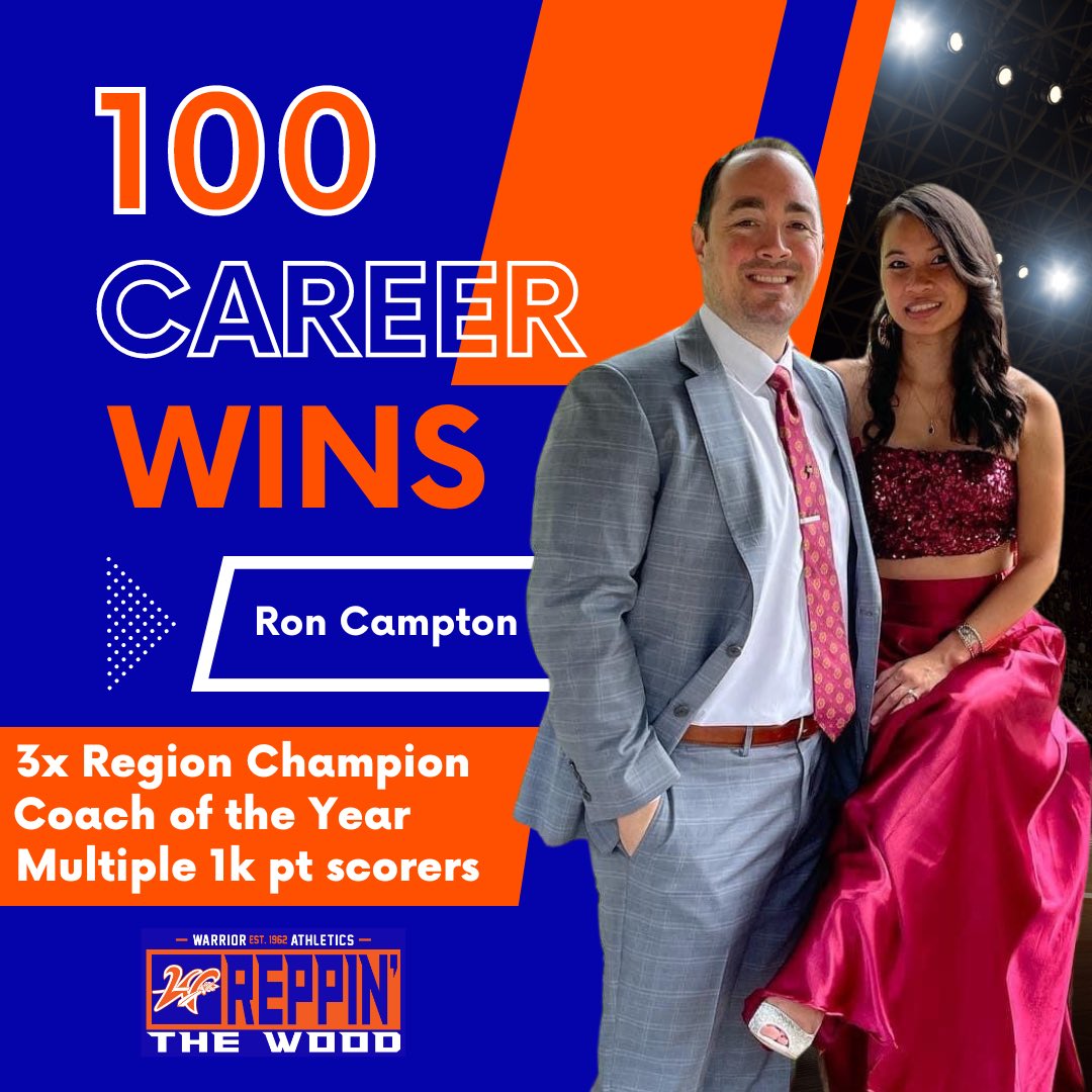 WestwoodMesa's tweet image. Last week Head Coach Ron Campton (@CoachRonCampton) reached the 100 win milestone as HC of the @WWLadyWarriors program. Great job coach! #repthewood
