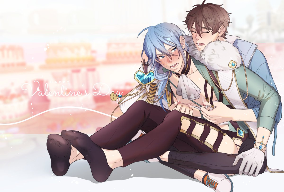 #伊艾 #新世界狂歡  #NUカーニバル 
我竟然畫完了！情人節快樂