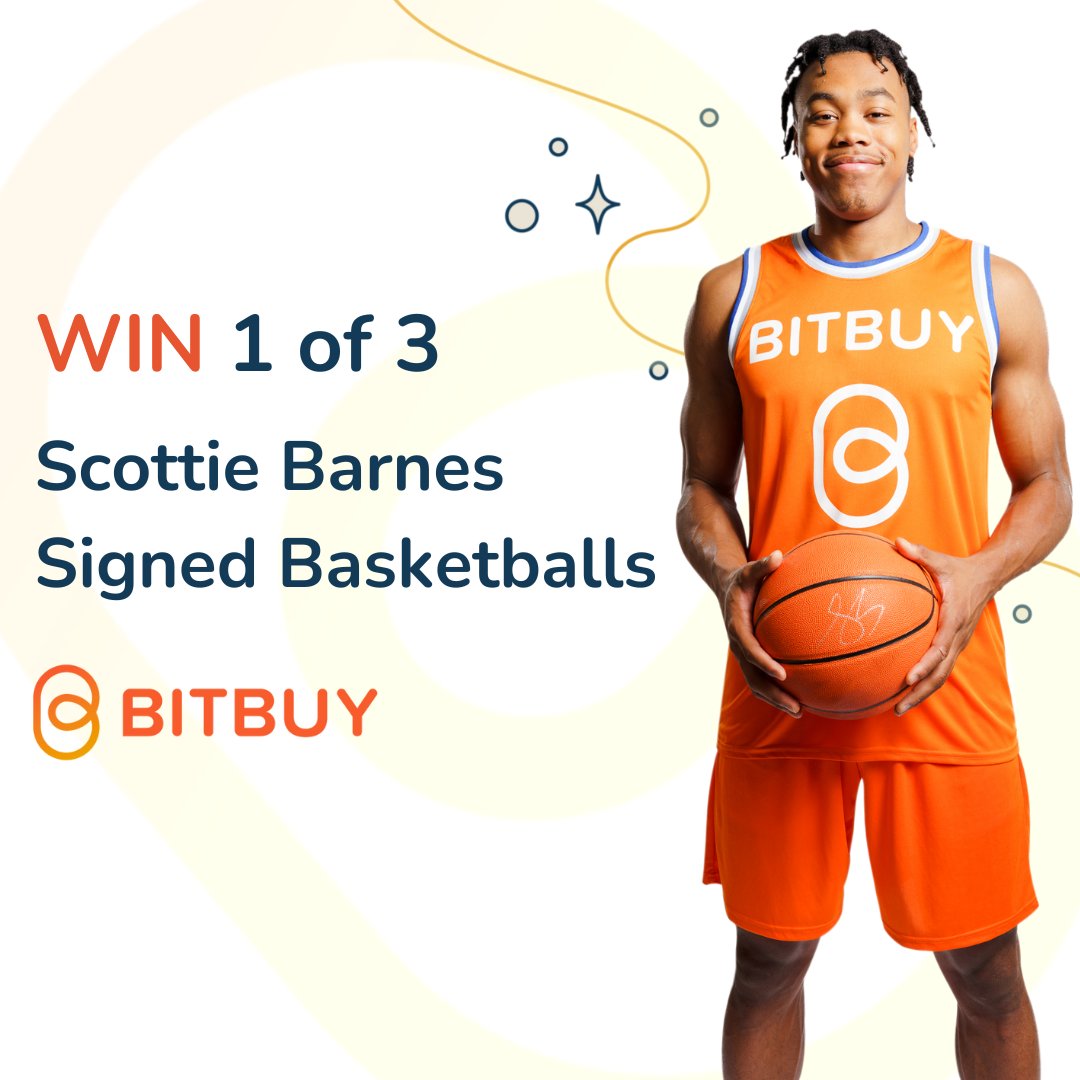 🚨 GIVEAWAY ALERT 🚨

We’re giving away a Scottie Barnes signed basketball! 🏀

It's simple! To enter, retweet this post!

Draw date: March 1st, 2023. 

Check out the link for complete contest rules and more ways to win: support.bitbuy.ca/hc/en-us/artic…