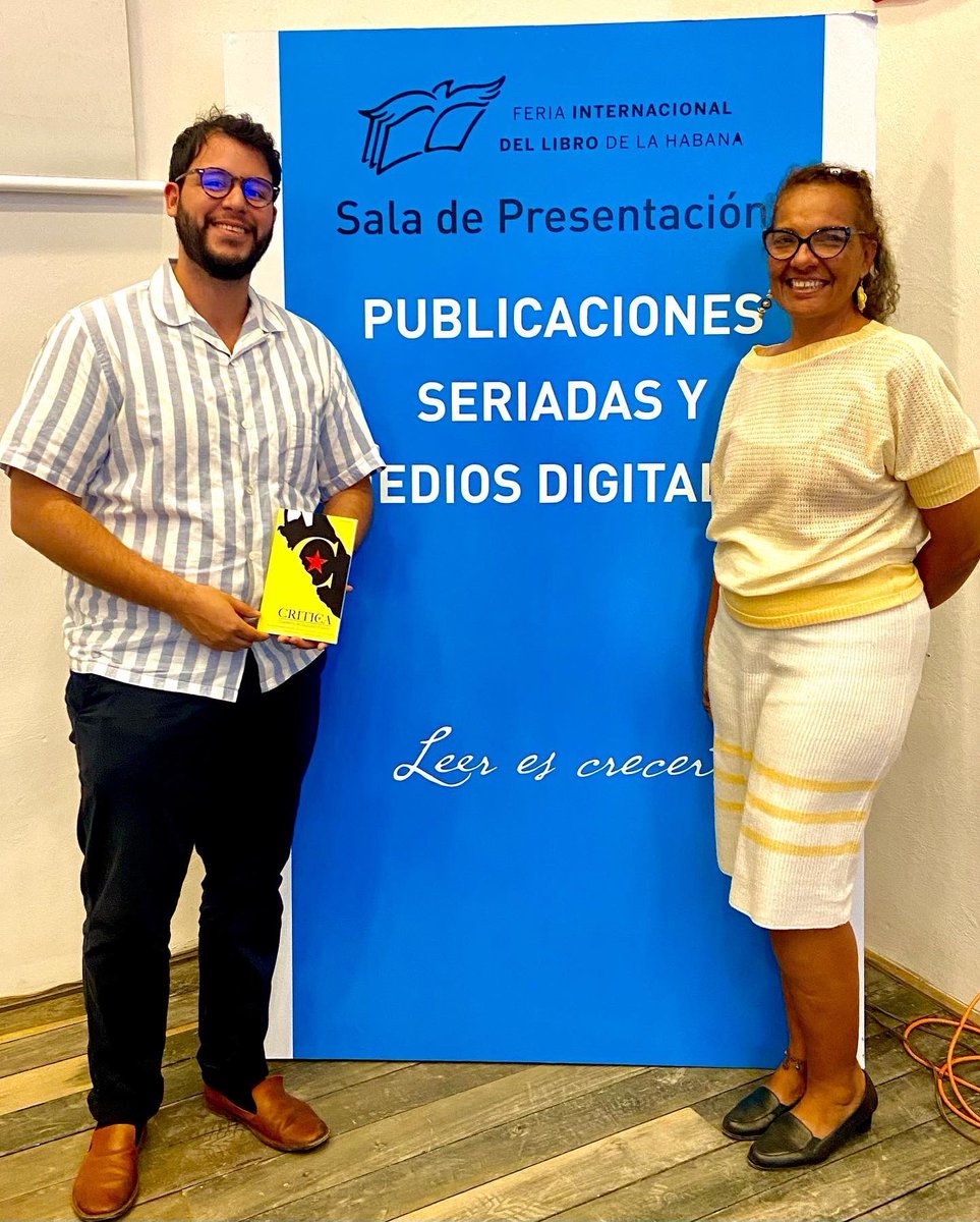 Desde #Crítica, nos complace informar que en el día de ayer celebramos la presentación de la revista en el marco de la 31 Feria Internacional del Libro en #LaHabana #Cuba.

¡Hace falta Crítica!