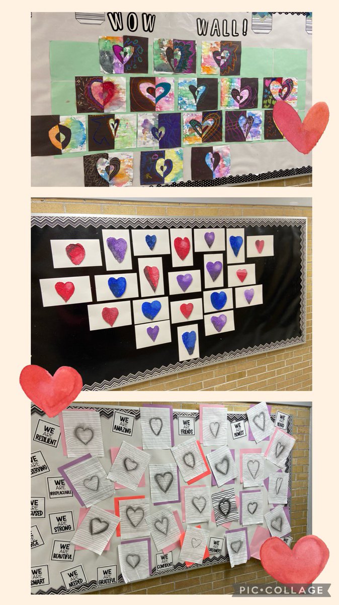 Lots of love art in the Jr. Hall!