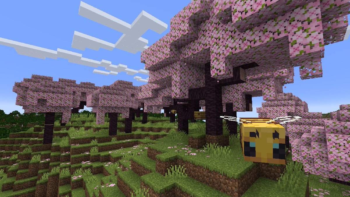 Bioma Minecraft Cherry Blossom (bioma De Flores De Cerejeira