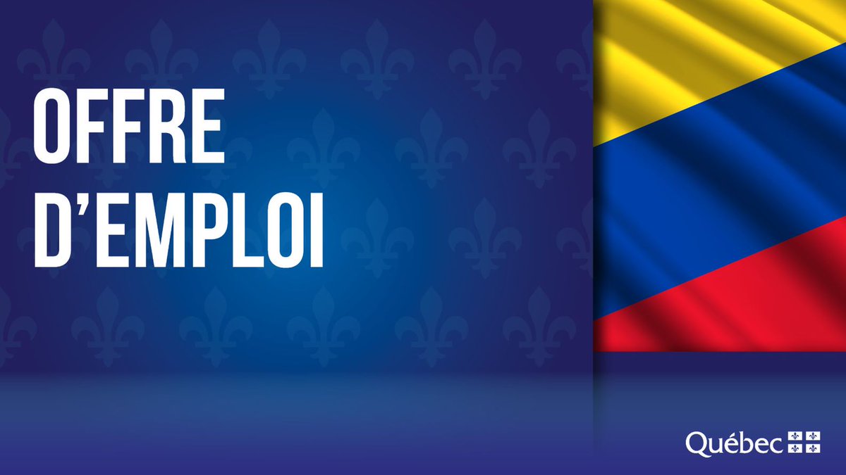 #OFERTADEEMPLEO 
*prolongada hasta el 27 de febrero*
La Oficina de Québec en Bogotá, ubicada en la Embajada de Canadá en Colombia, busca un Oficial de Comercio principal. Más información 👇dotation-erp.international.gc.ca/fr/carrieres/a…