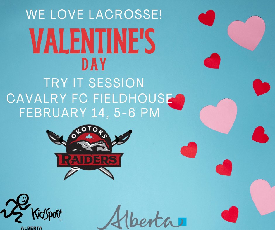 Don't forget our Valentine's Try It tonight at 5 pm at the Cavalry FC Fieldhouse!