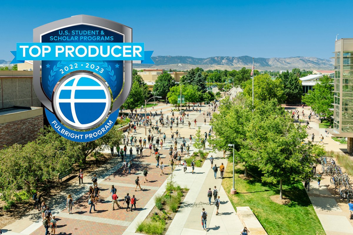 Colorado State University (@coloradostateu) on Twitter photo Cranking out the nation’s brightest 🦾🌟👏
#ColoradoState is one of the nation’s top producers of Fulbright U.S. Scholar, according to <a href="/chronicle/">The Chronicle of Higher Education</a> report. This year, 6️⃣ scholars received Fulbright awards, more than any other university in CO.
More ➡️ col.st/cjW5K Cranking out the nation’s brightest 🦾🌟👏
#ColoradoState is one of the nation’s top producers of Fulbright U.S. Scholar, according to <a href="/chronicle/">The Chronicle of Higher Education</a> report. This year, 6️⃣ scholars received Fulbright awards, more than any other university in CO.
More ➡️ col.st/cjW5K