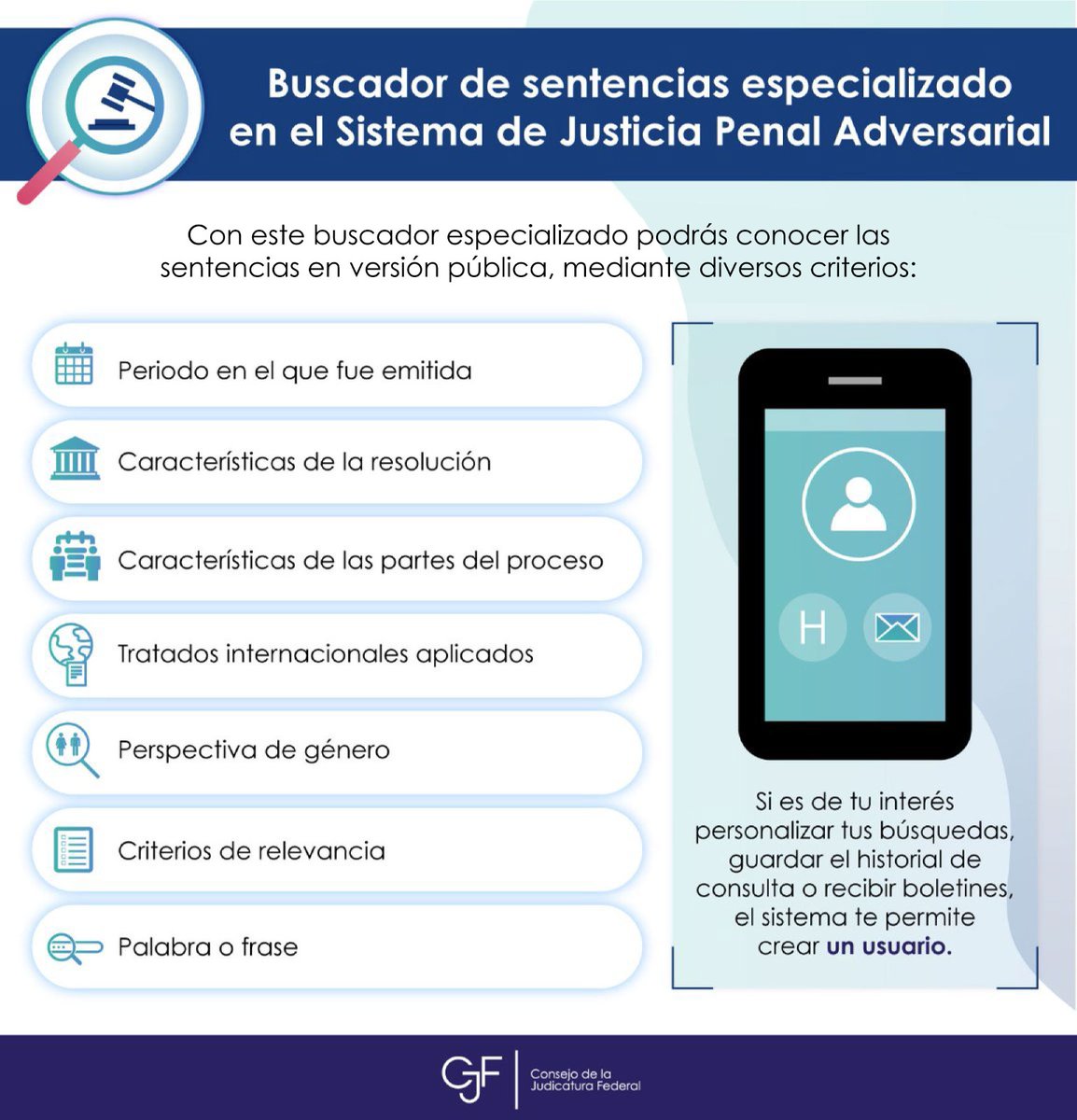 CJF on Twitter: "Te invitamos a conocer el buscador de sentencias