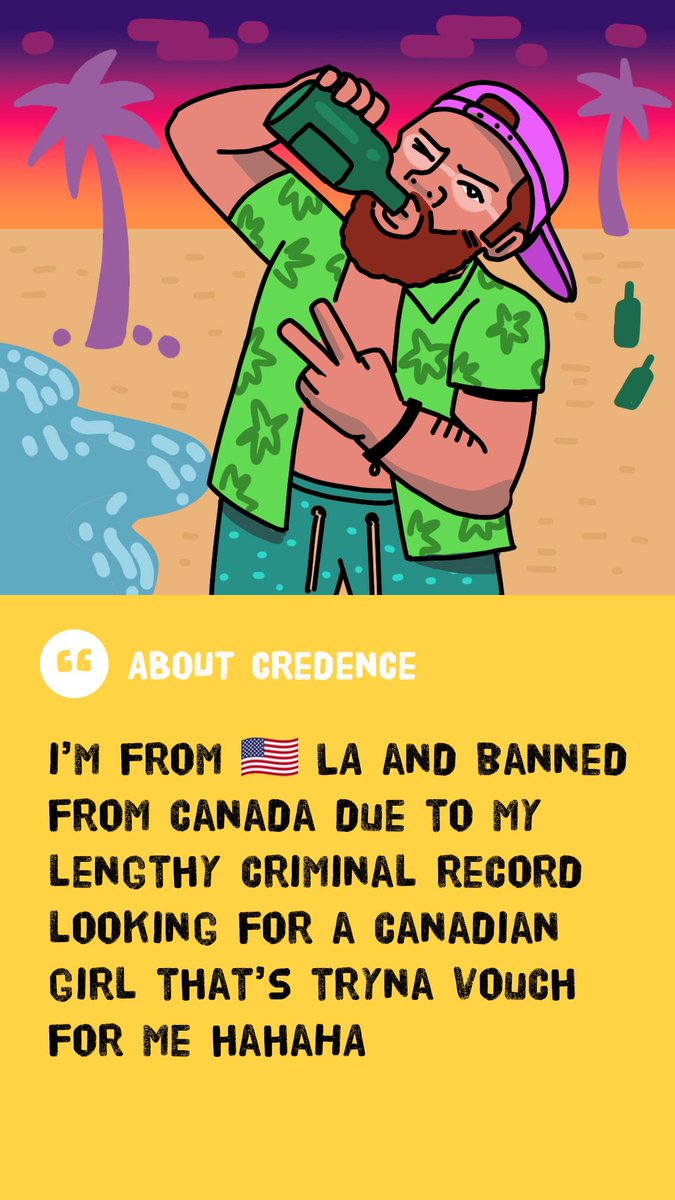 In honor of #ValentinesDay enjoy reading real dating bios of dudes I’ve come across (illustrated for laughs)