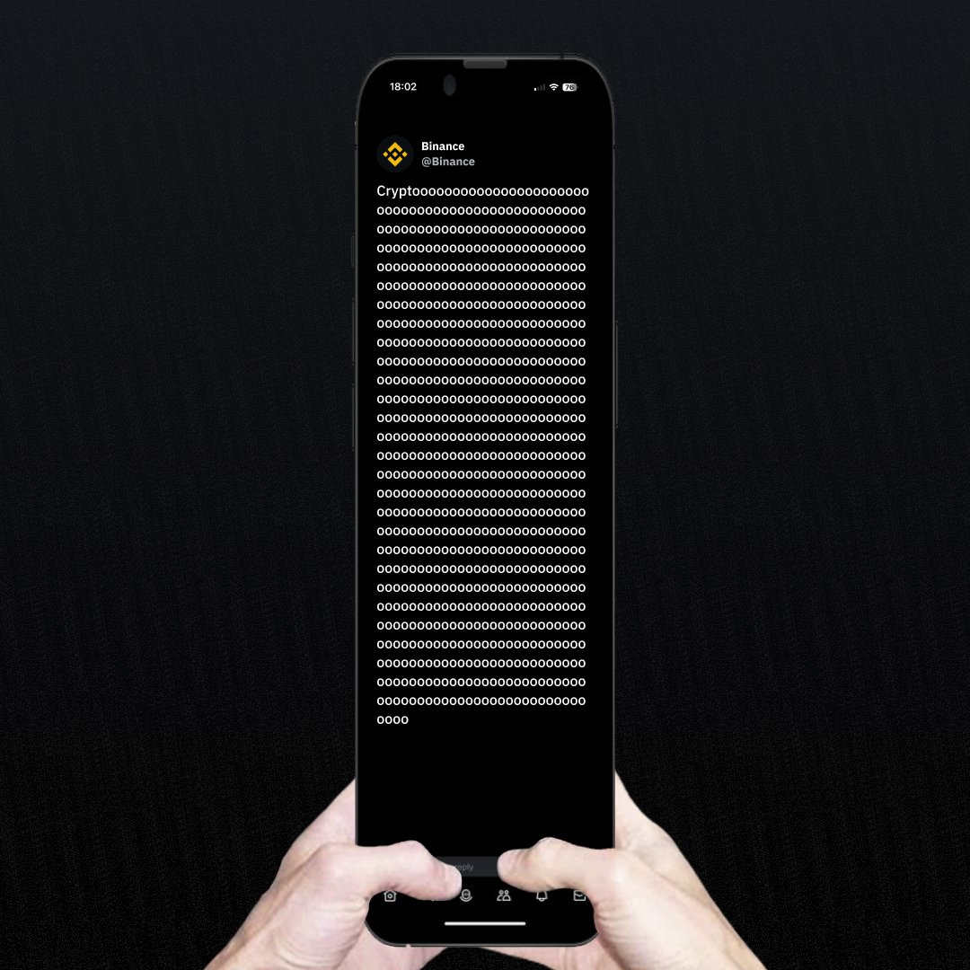 Binance tweet media
