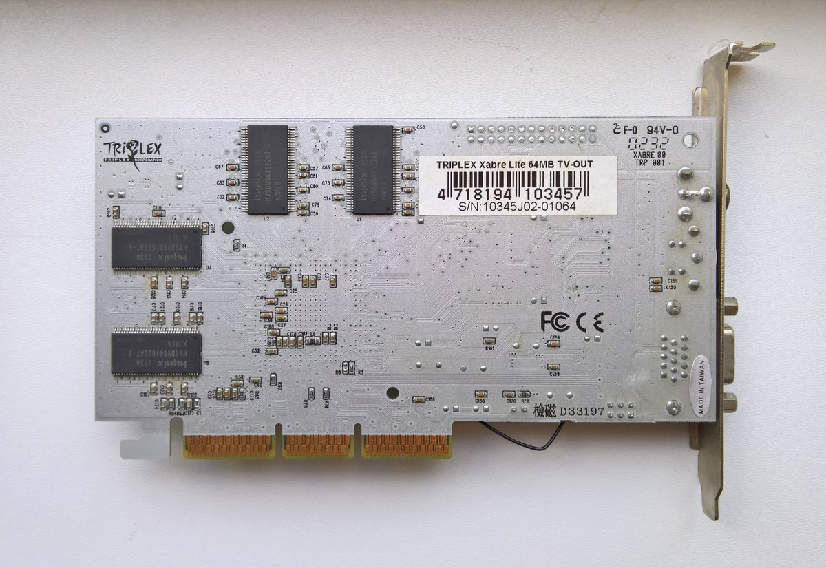 pepino_vga's tweet photo. Triplex Xabre Lite - SiS Xabre 80, unfortunately without original cooler.
#Xabre, #Triplex https://t.co/sSLrSfm7bZ