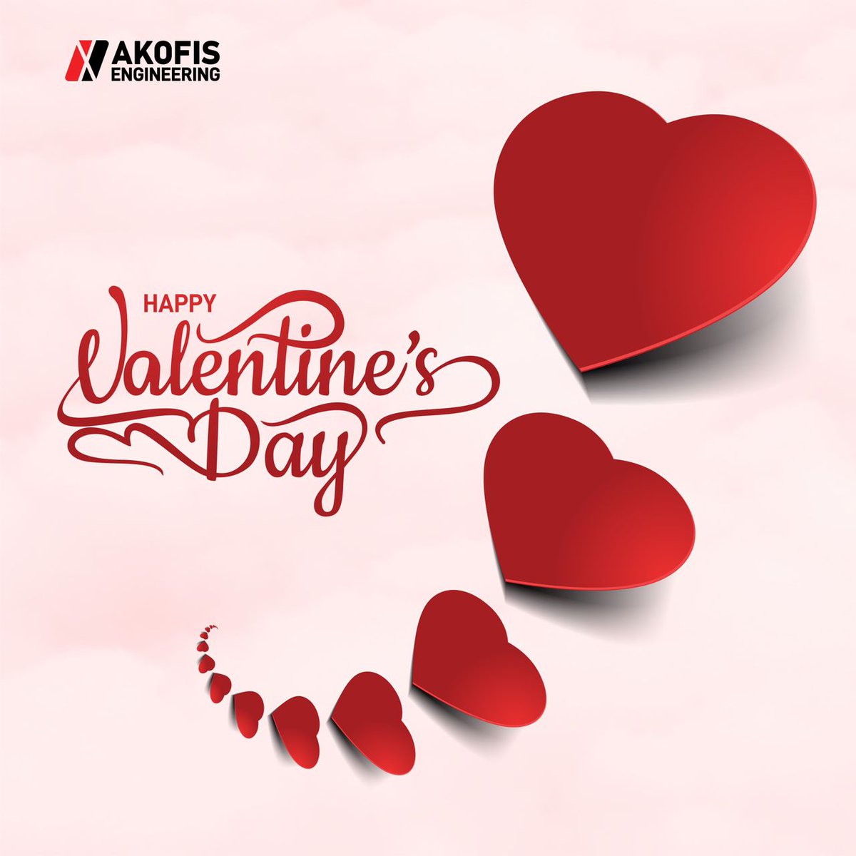 AkofisEng's tweet photo. AKOFIS Engineering appreciates you all. Wishing you a happy Valentine's Day❤️

#appreciationpost #valentines2023 #love https://t.co/xGVAWtDrXq